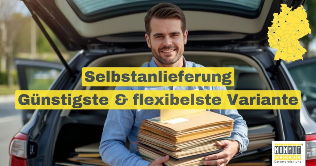 Selbstanlieferung Günstigste & flexibelste Variante
