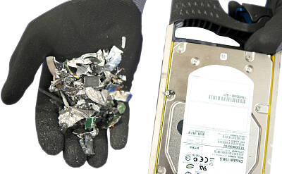 Schreddern von Festplatten