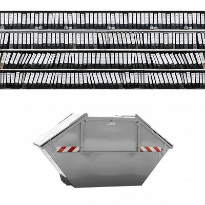 5 cbm Container – komfortable Aktenvernichtung