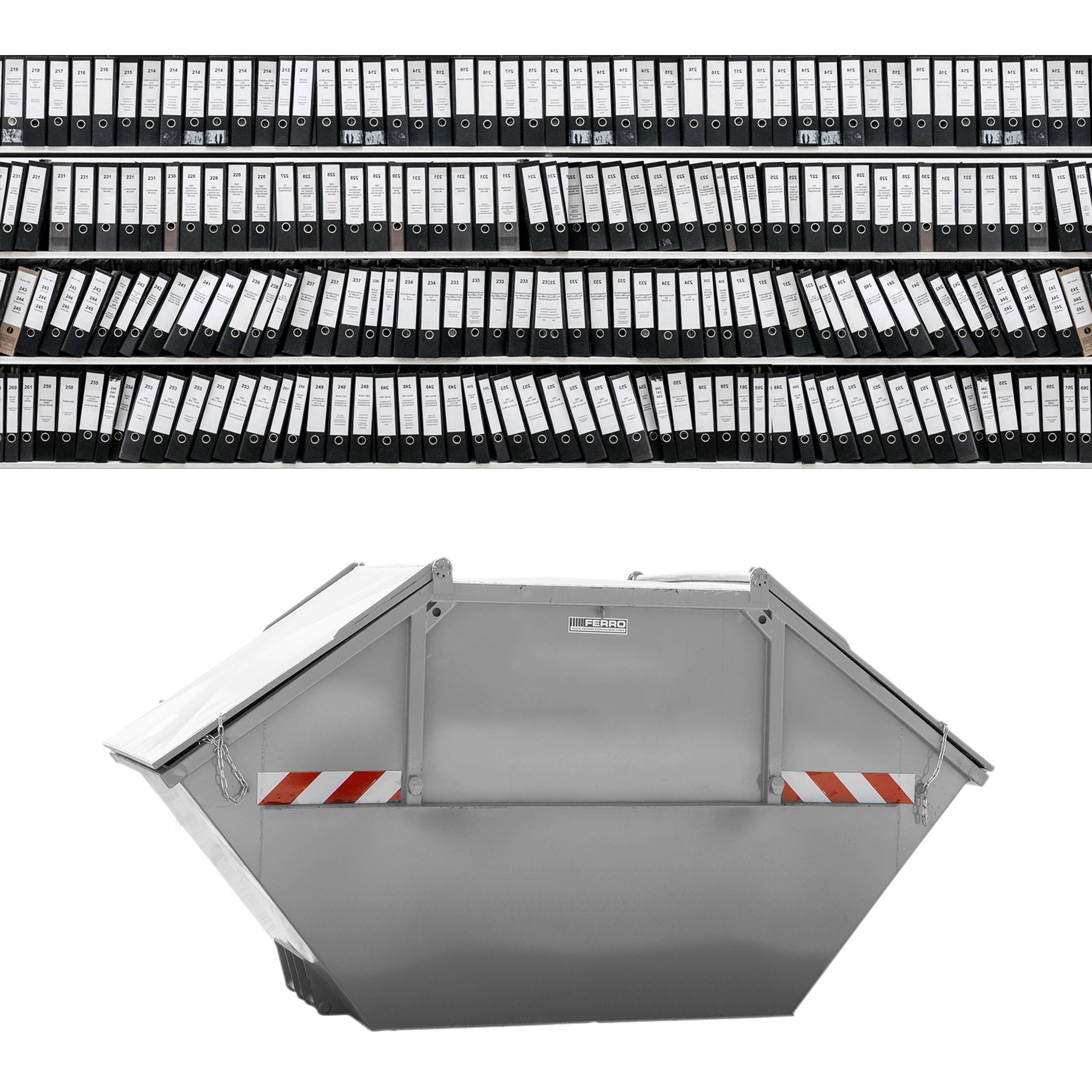 10 cbm Container – komfortable Aktenvernichtung