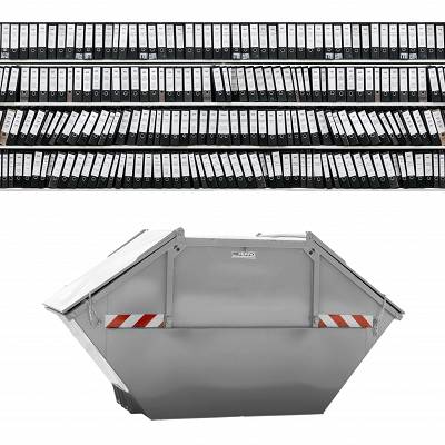 10 cbm Container – komfortable Aktenvernichtung