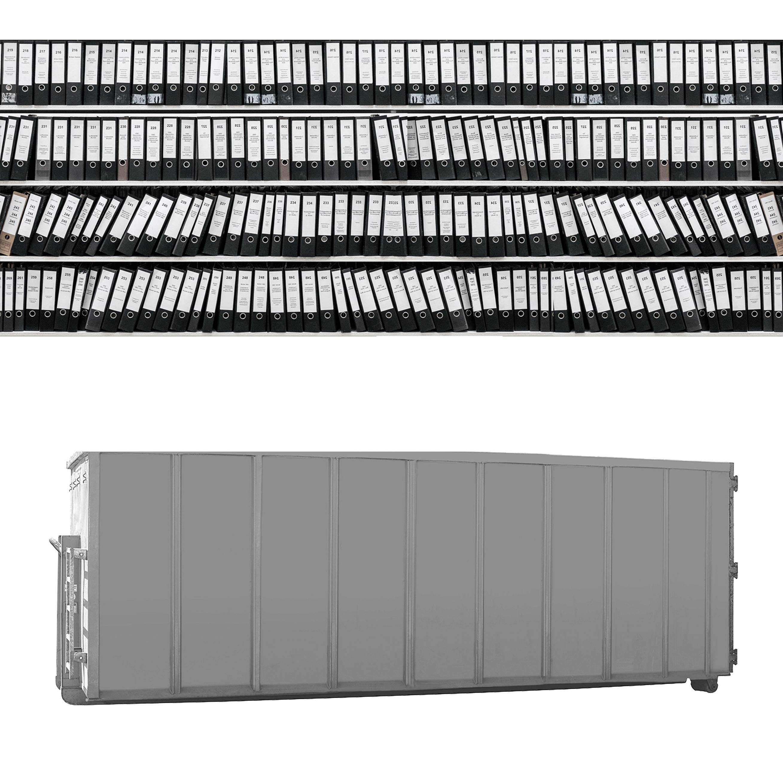 15 cbm Container – komfortable Aktenvernichtung