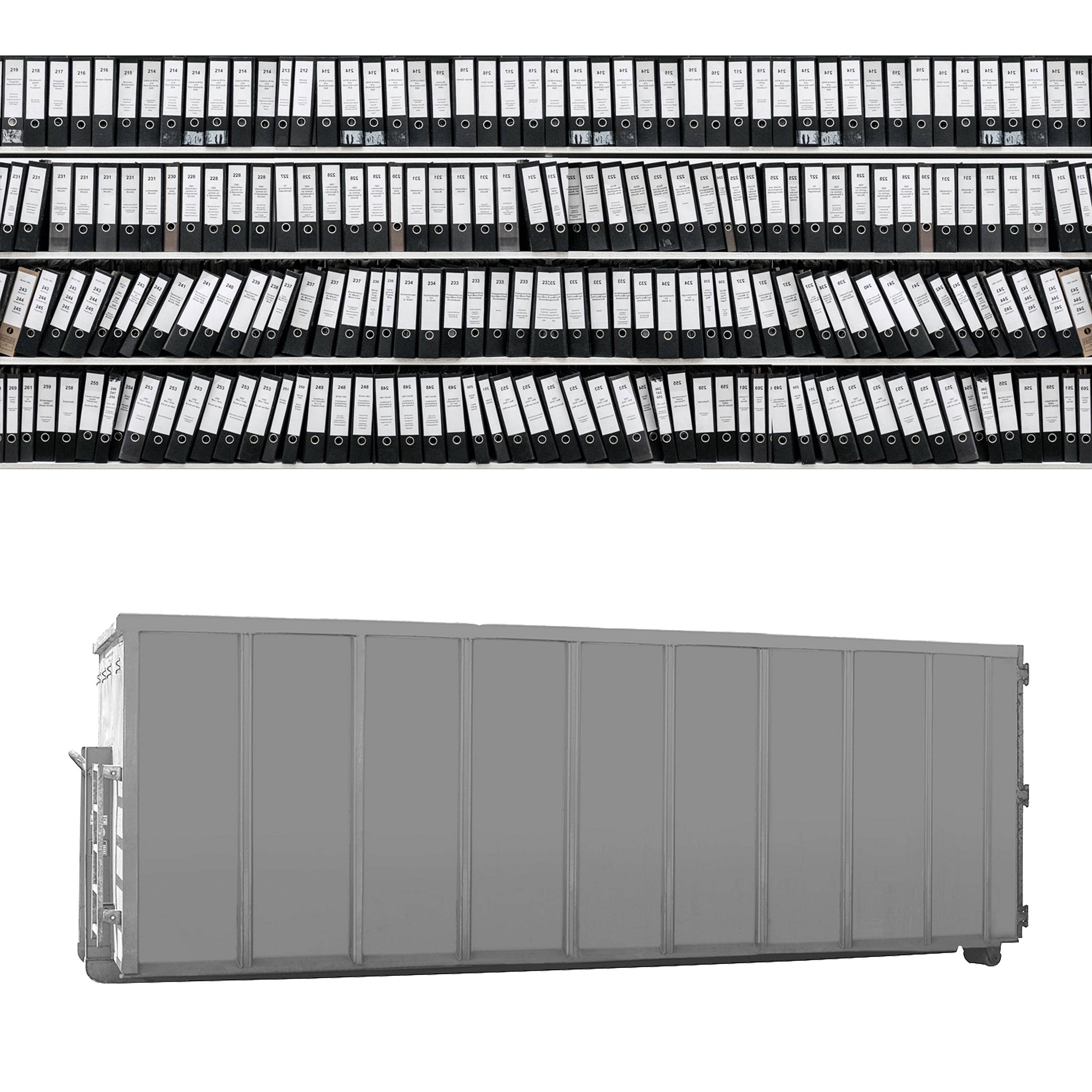 20 cbm Container – komfortable Aktenvernichtung