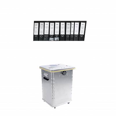 70 Liter Behälter – komfortable Aktenvernichtung in Musterstadt