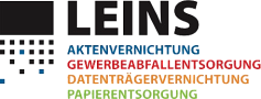 Logo der LEINS Aktenvernichtung GmbH im Rhein-Neckar-Kreis