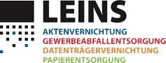 Logo der LEINS Aktenvernichtung GmbH im Schwarzwald-Baar-Kreis